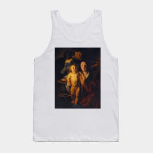 The Holy Family by Candlelight by Jacob Jordaens Tank Top